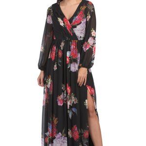 ADRIANNA PAPELL Floral Maxi Dress